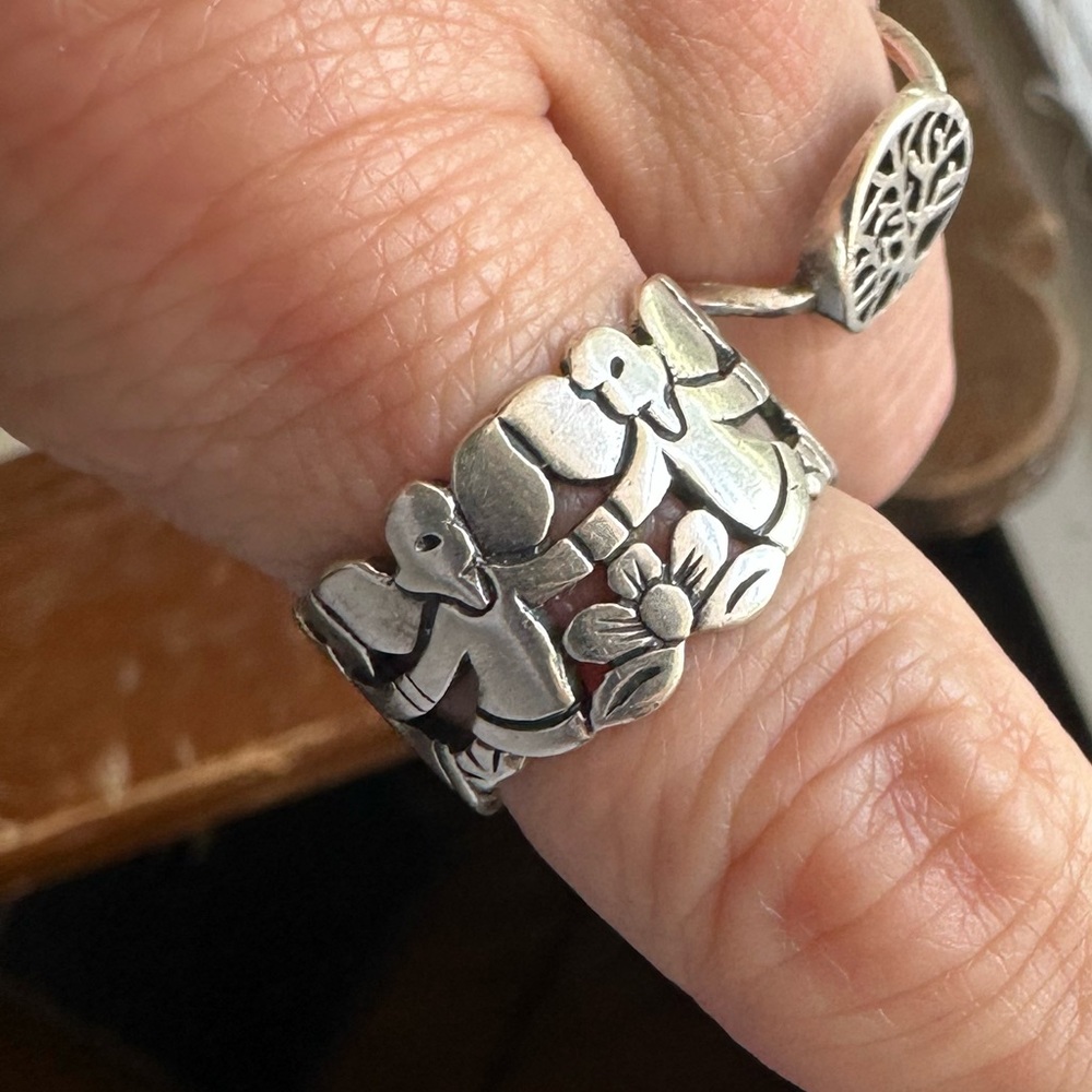 James Avery Retired JAMES AVERY Continuous Guardian Angel Ring  Size 8.5 Rare